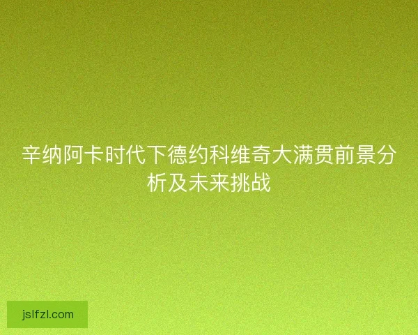 辛纳阿卡时代下德约科维奇大满贯前景分析及未来挑战